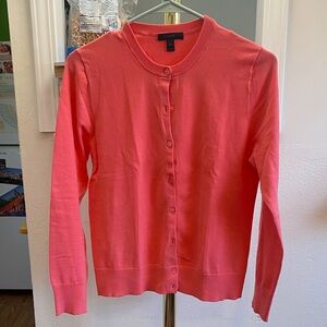 J. Crew Vibrant Pink Cardigan Sweater